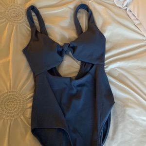 Aerie ribbed one piece swim suit